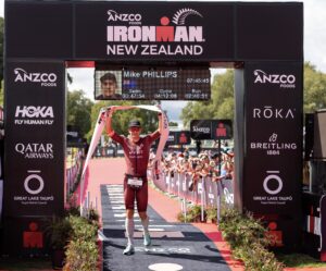 Mike Phillips (NZL) has claimed his third ANZCO Foods IRONMAN New Zealand title in a new course best time of 7h45m47s – Photo Graeme Murray