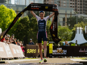 Gwen Jorgensen wins Supertri Austin