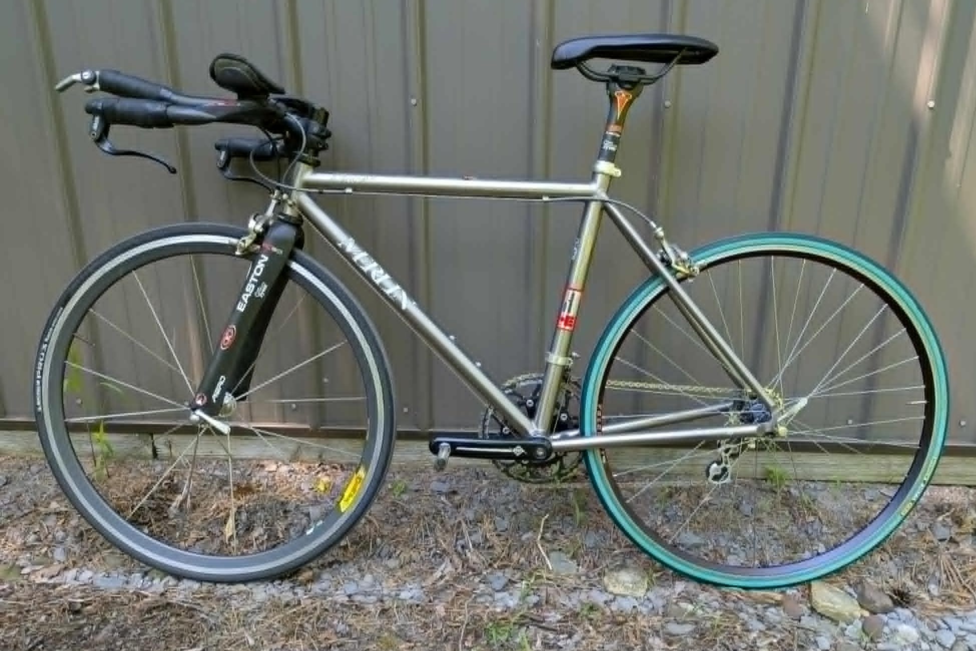 47cm Merlin Aerial titanium 650c triathlon bike plus extras