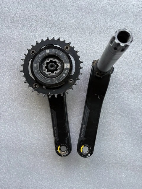 SRAM AXS Quarq XX1 Eagle PM Powermeter Crankset 175mm DUB. 32t. Weight 510g.