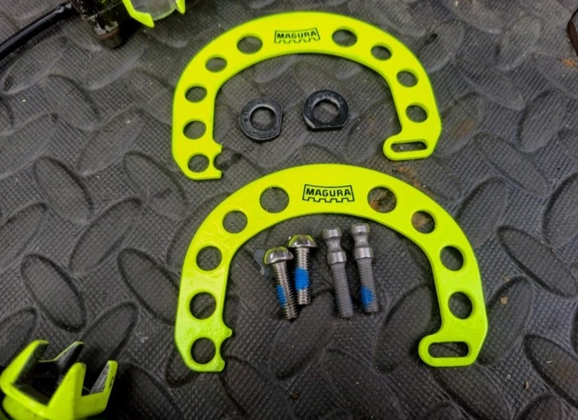 Magura HS33 Fluro Yellow Hydraulic Rim Brake Full Set Retro mtb VGC