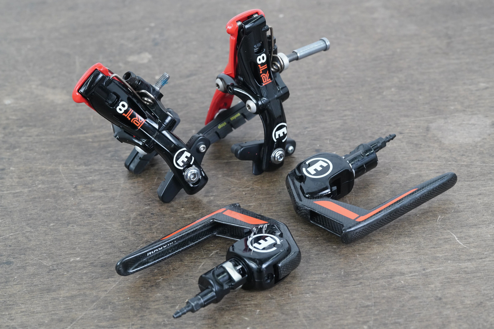 Magura RT8 Hydraulic Rim Brake Calipers + Brake Levers TT Triathlon