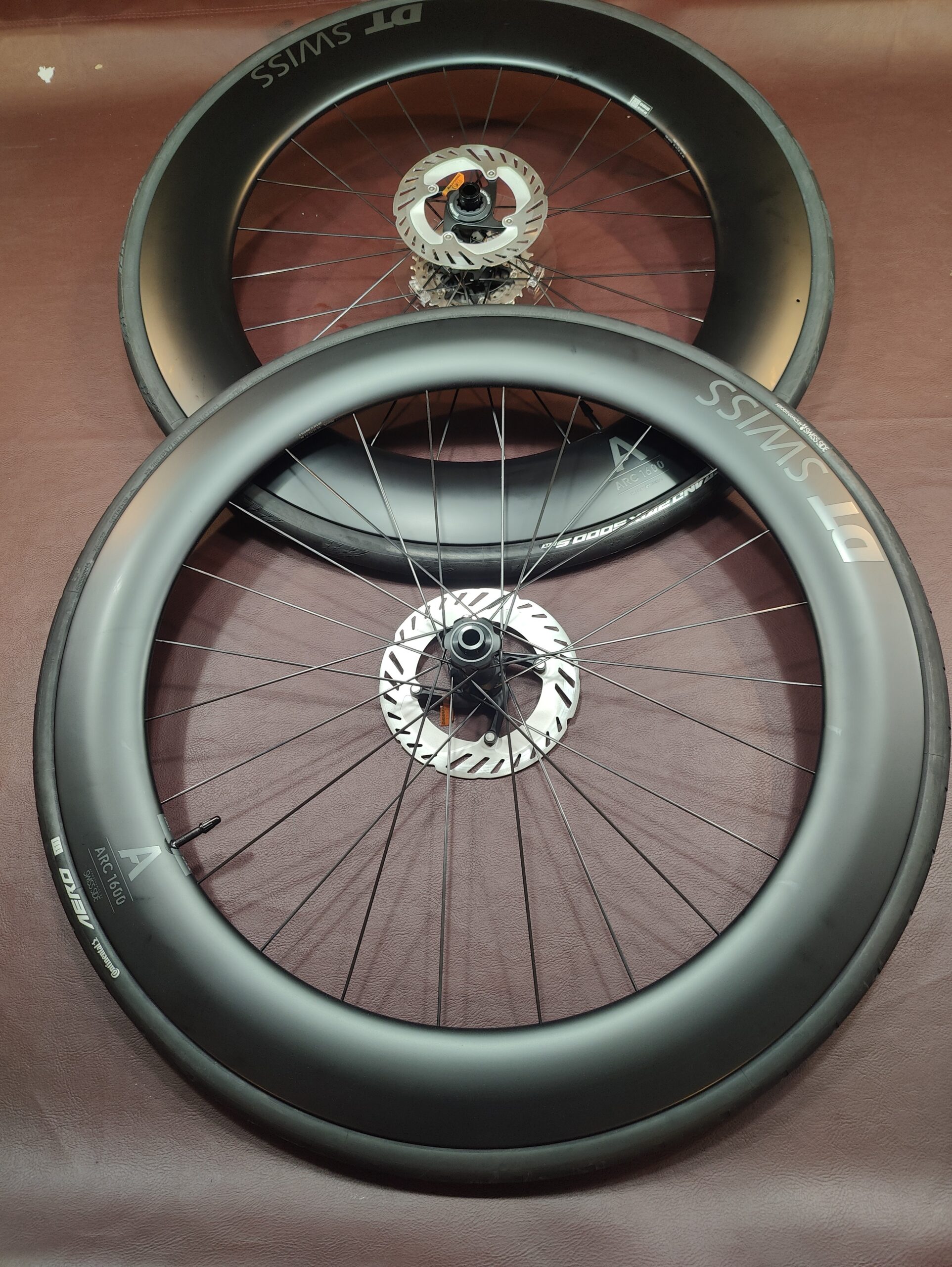 NEW – DT Swiss ARC 1600 Spline 65mm 85mm Wheelset With tire, cassette and disc brake rotors